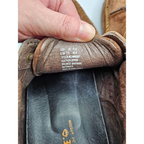 Men's Wolverine iCS Weston Lace-Up Shoes Leather Brown Size 9.5M W05557‎ - Picture 6 of 6